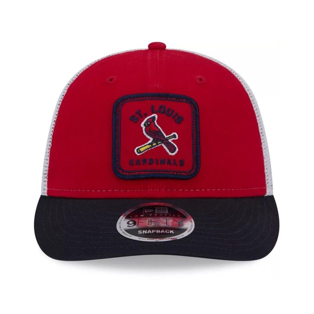 New‎ Era St. Louis Cardinals 9Fifty SnapBack Hat Red Low Profile Squared New